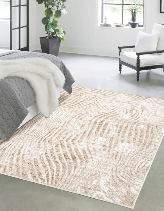 Carpette Kamala ivoire - 8 pi 0 po x 10 pi 0 po