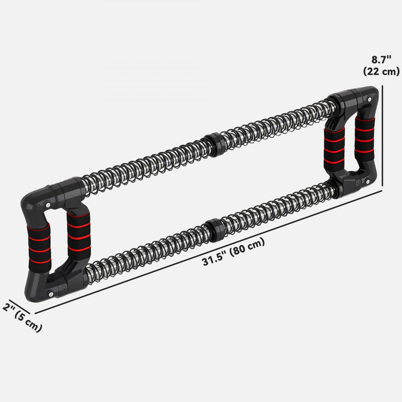Extenseur De Poitrine Pour Homme – 5 Cordes De Traction Amovibles, Résistance Réglable, TPR Durable, Pour Musculation Et Pilates