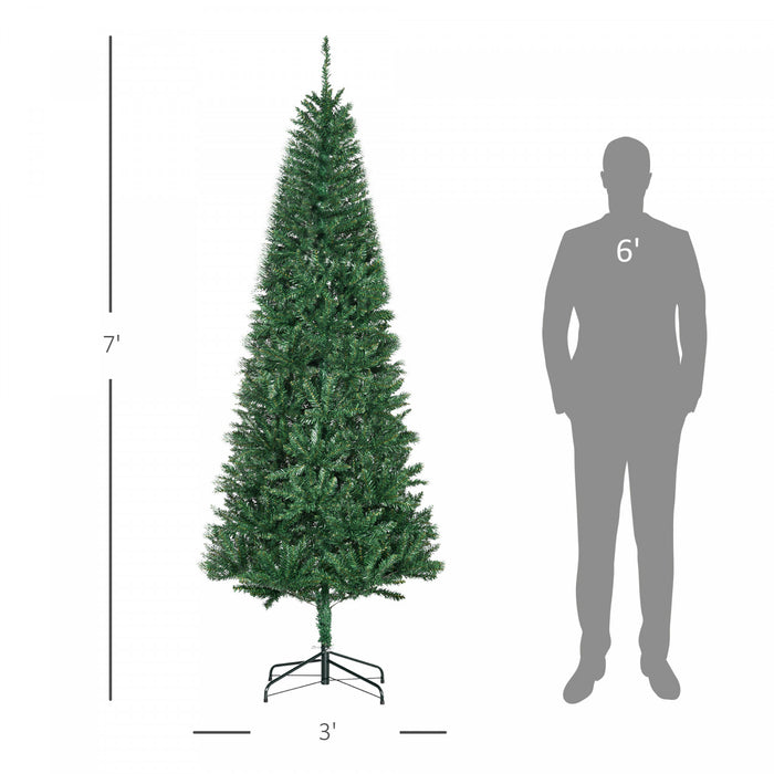 Homcom Arbre De Noel Artificiel De 7 Pieds Avec 865 Pointes De Branches