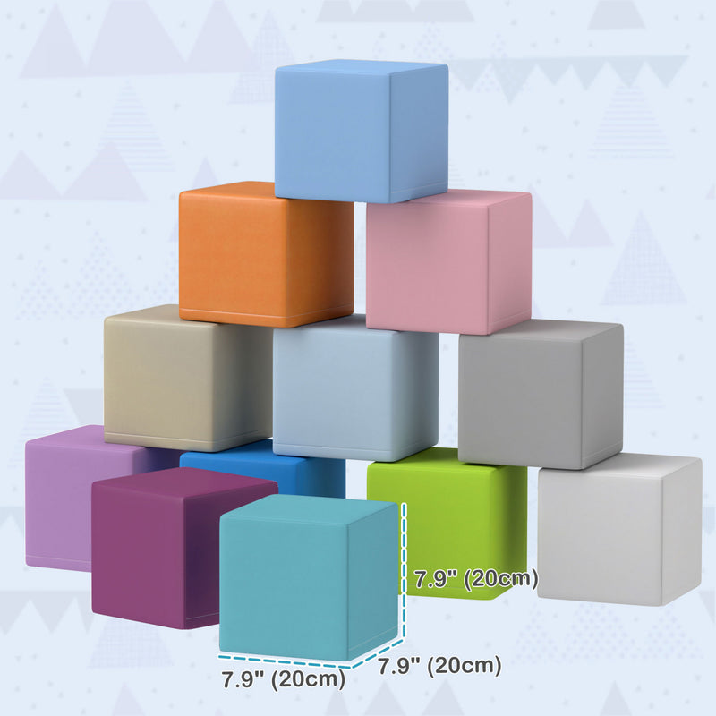 Soozier 12 Pieces Blocs De Mousse Equipement De Jeu Doux Pour Enfants ...