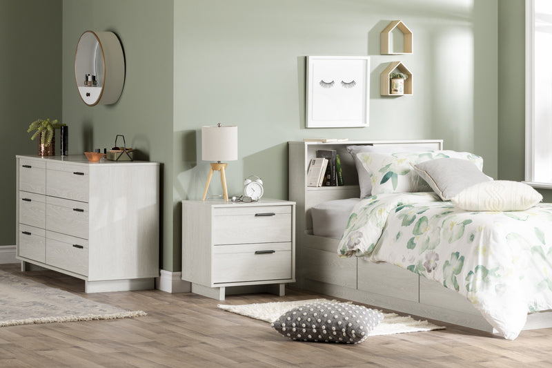 Fynn Commode 6 Tiroirs - Chene Hivernal