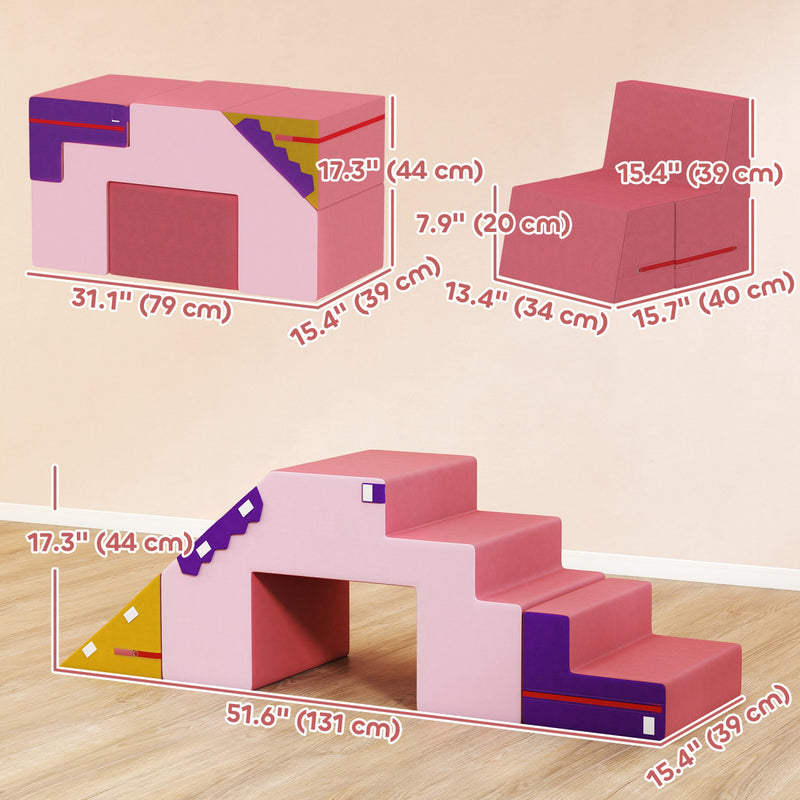 8 en 1 Enfants Blocs d'escalade en Mousse, Blocs en Mousse pour Grimper