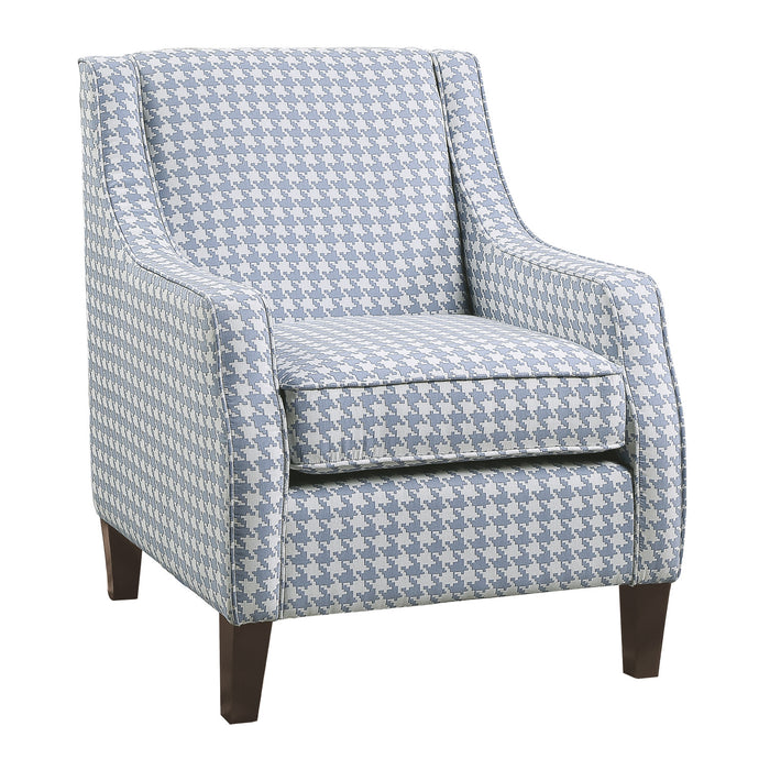 Fauteuil Beagle En Tissu A Motif Bleu