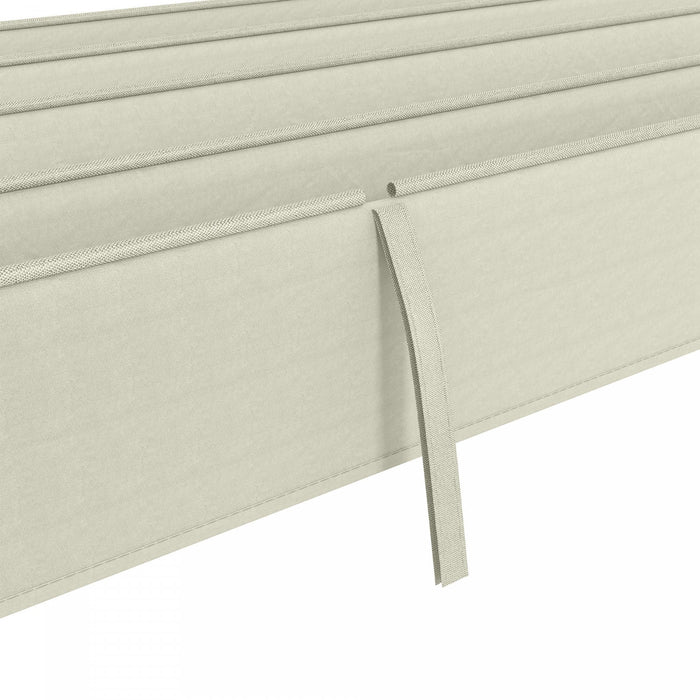 Outsunny Toit De Pergola Retractable, Couverture Pare-soleil De 9,8' X 7,1'