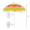 Outsunny Parasol Multicolore