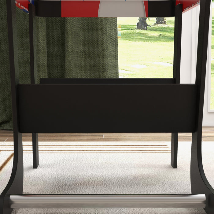Soozier Table De Air Hockey 40\" Avec 2 Rondelles, 2 Poussoirs