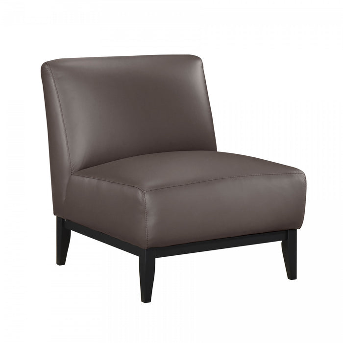 Fauteuil D'appoint Murdock En Cuir Marron