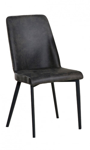 Chaise De Salle A Manger Sumatra En Tissu Gris (ensemble De 2)