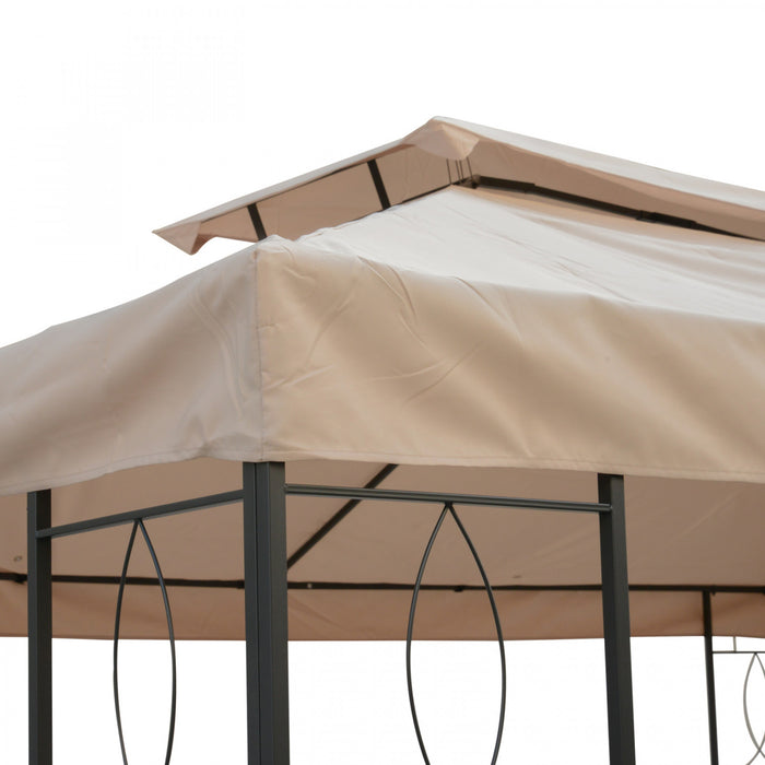 Outsunny Toile De Rechange Pour Tonnelle, Beige