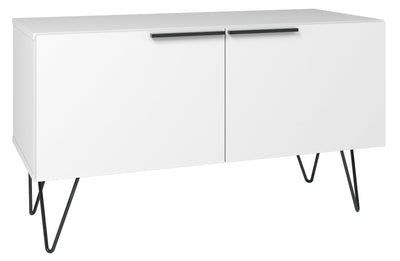Manhattan Comfort Beekman 2-Shelf Accent Cabinet - White|Armoire décorative Beekman de Manhattan Comfort avec 2 tablettes - blanche