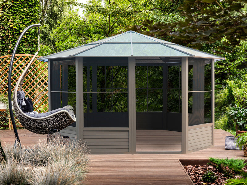 Gazebo Penguin Florence - Solarium 12x12 Toit de polycarbonate