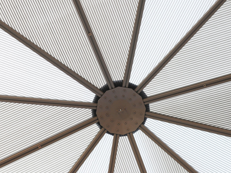 Gazebo Penguin Florence - Solarium 12x12 Toit de polycarbonate