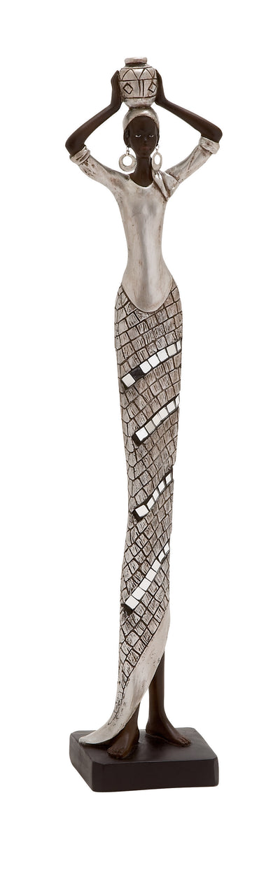Polystyrene 19" African Lady|Femme africaine de 19 po en polystyrène