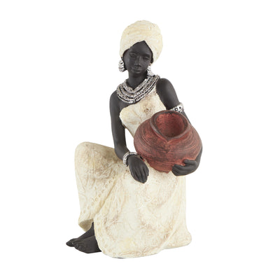 Polystyrene 10" African Figure|Figurine africaine de 10 po en polystyrène