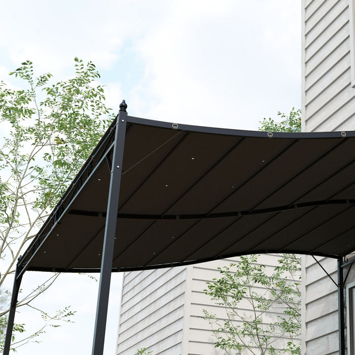 Outsunny Remplacement D'auvent De Pergola Pour Serie Outsunny 84c-038, Gris