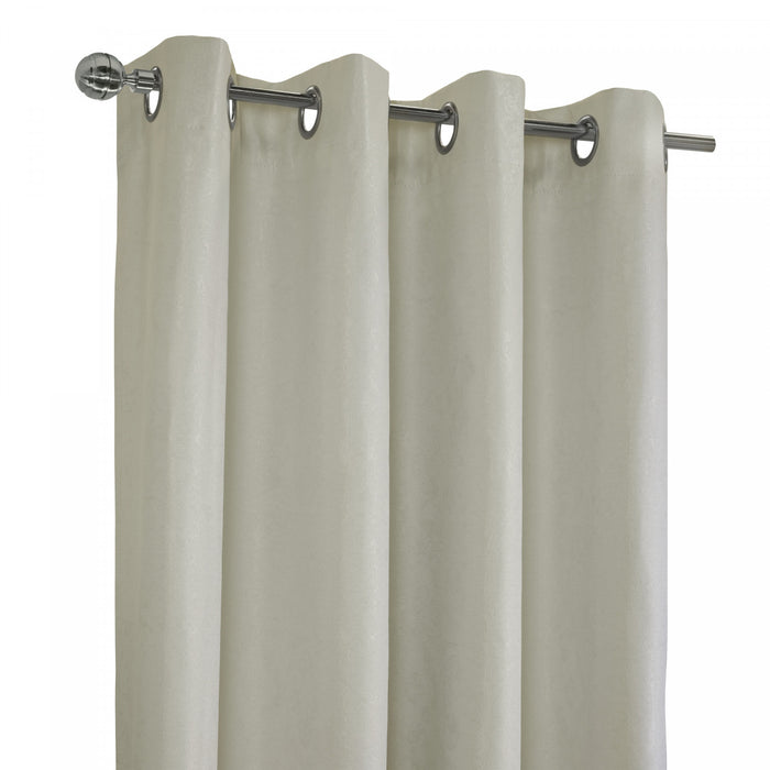 Panneau de rideau coupe-lumière à œillets Vigo blanc cassé de Thermaplus - 52 x 84