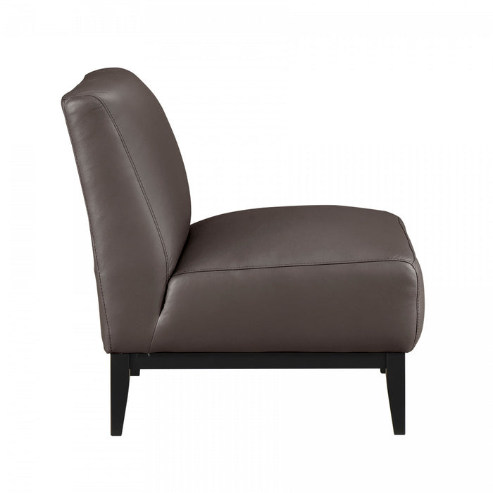 Fauteuil D'appoint Murdock En Cuir Marron