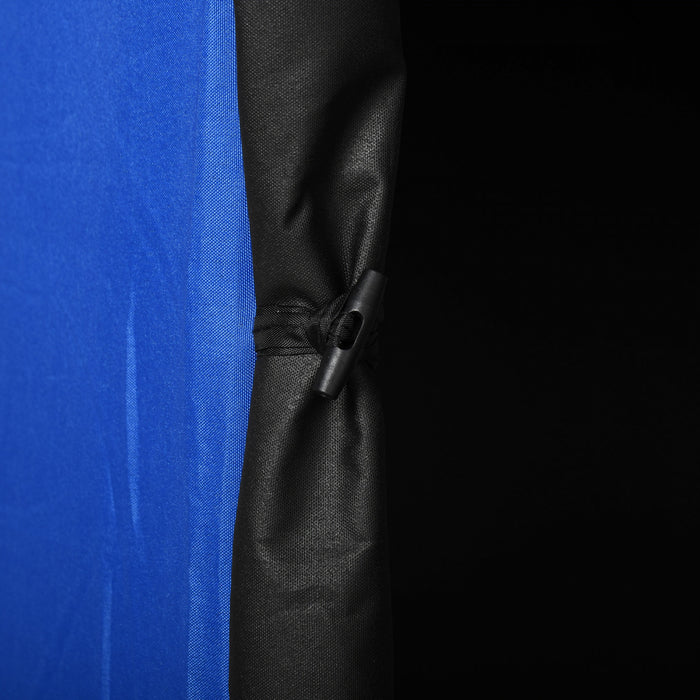 Outsunny 2-4 Personnes Portable Pop-up Tente De Peche Sur Glace Abri De Glace Avec Fenetres De Ventilation Et Sac De Transport Hub Abri Pour Poissons, Bleu