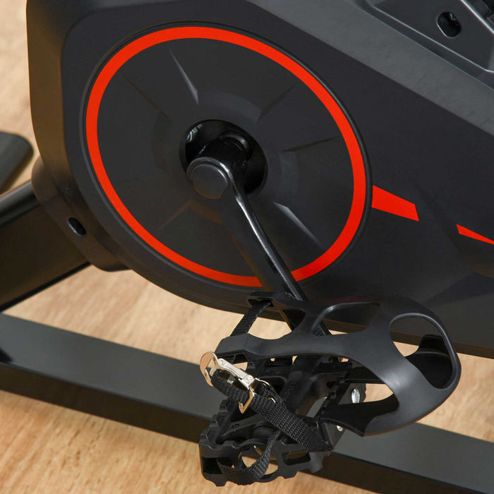 Soozier Velo D'exercice Vertical Velo D'interieur Cardio Workout Cyclisme Machine Equipement De Fitness Pour Salle De Sport A Domicile Avec Ecran Lcd A Volant D'inertie A Resistance Reglable