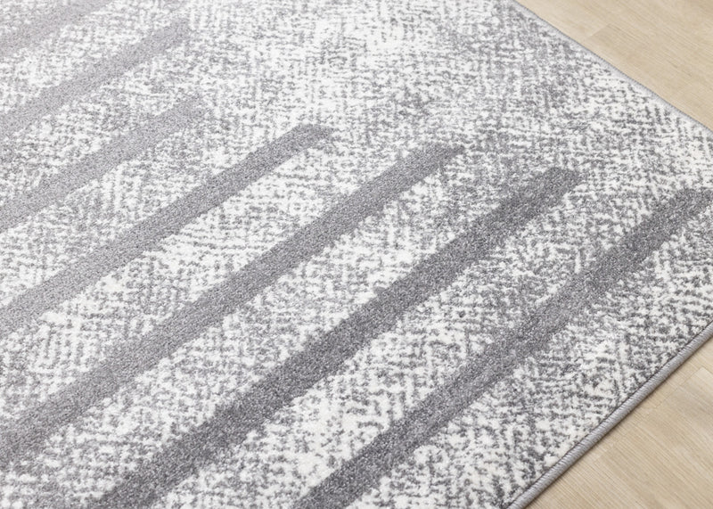 Carpette Covington à motifs de lignes géométriques vieillies pour l'intérieur - 5 pi 3 po x 7 pi 7 po