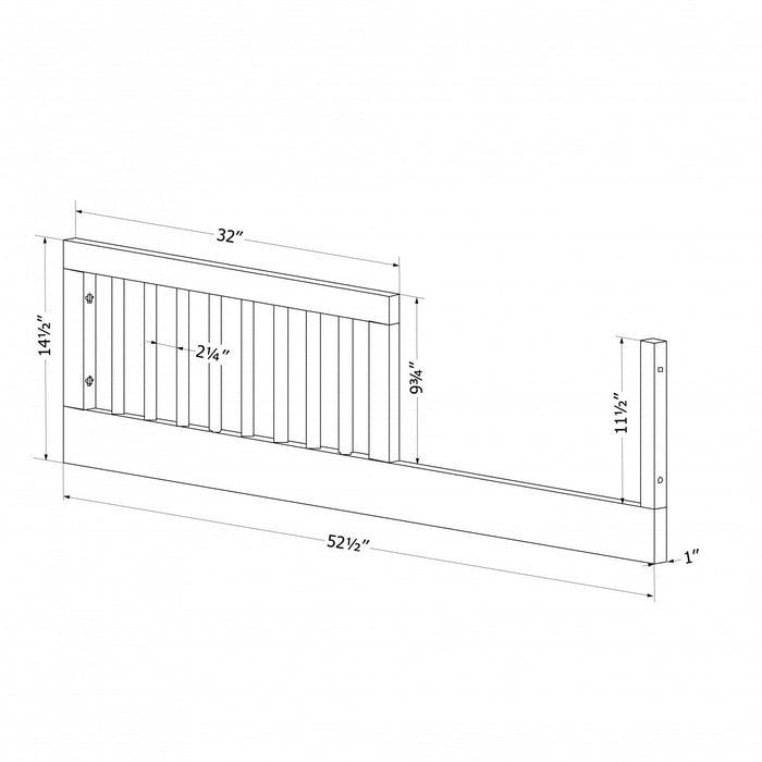 Garde-corps pour bambin pour lit de bébé Milos - vert olive