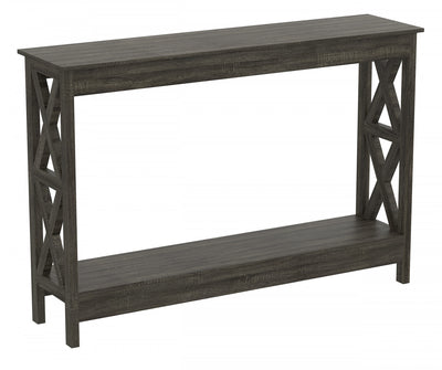 47” Console Table With 1 Shelf - Dark Grey | Console de 47 po avec 1 tablette - gris foncé