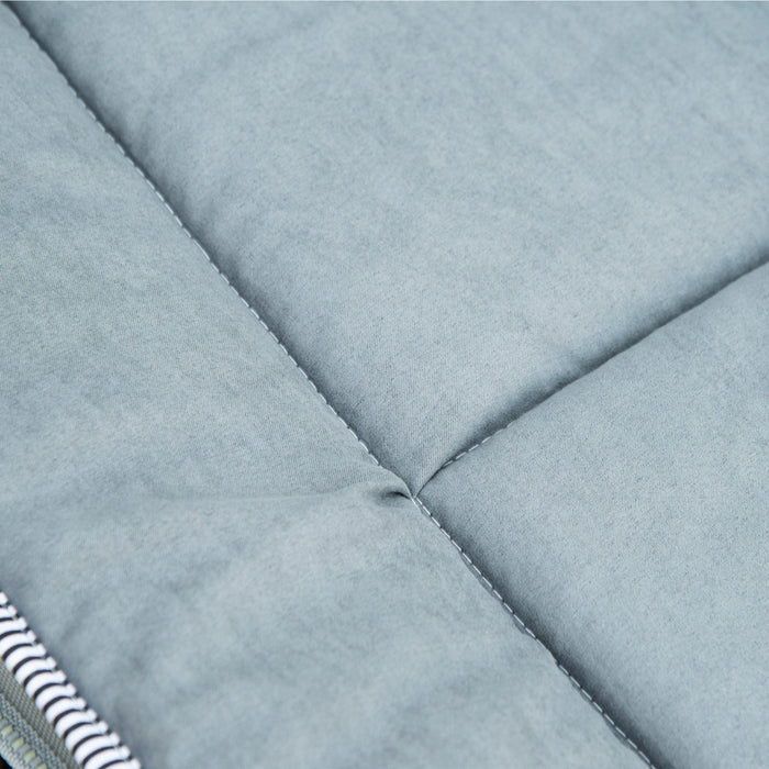 Outsunny Lit De Camping Pliant Pour Adultes Avec Coussin De Matelas Gris Clair