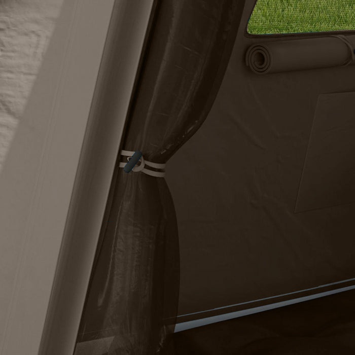 Outsunny Tente De Camping Gonflable, Tente Glamping 2 Places, Kaki