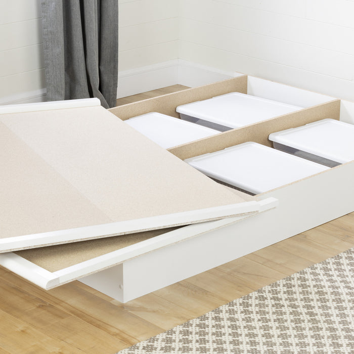 Step One Lit Plateforme - Blanc Solide
