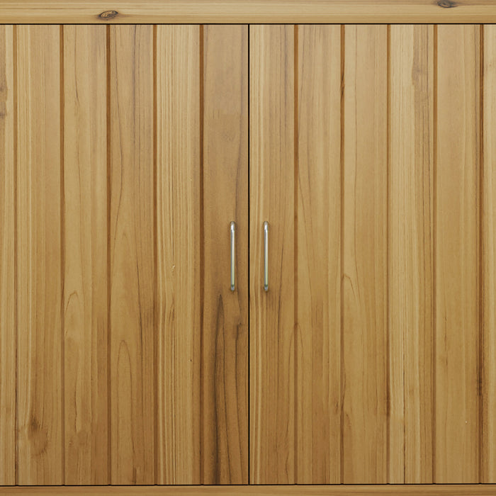 Outsunny Meuble De Rangement Pour Abri De Jardin En Bois Avec 2 Etageres