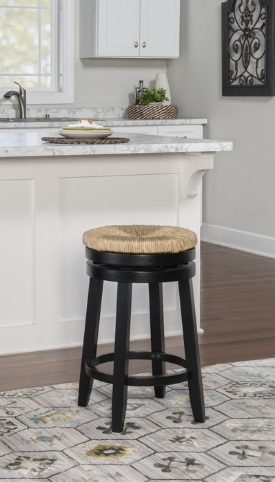 Tabouret Morgan de hauteur comptoir - noir