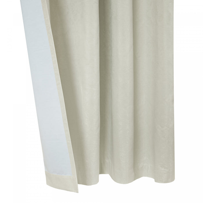 Panneau de rideau coupe-lumière à œillets Vigo blanc cassé de Thermaplus - 52 x 84
