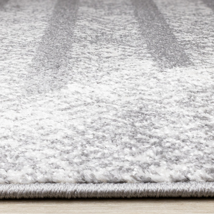 Carpette Covington à motifs de lignes géométriques vieillies pour l'intérieur - 5 pi 3 po x 7 pi 7 po