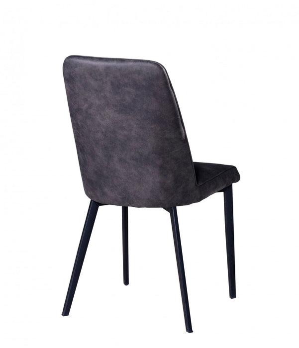 Chaise De Salle A Manger Sumatra En Tissu Gris (ensemble De 2)