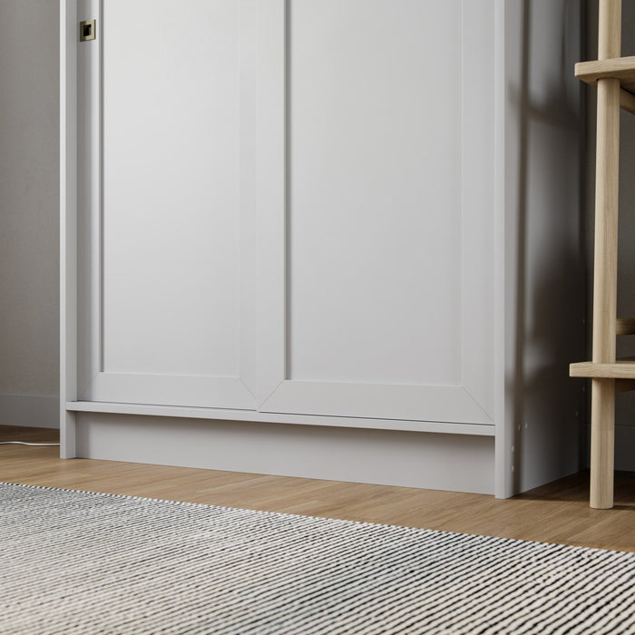 Elite Armoire D’appoint A 4 Tablettes – Blanc