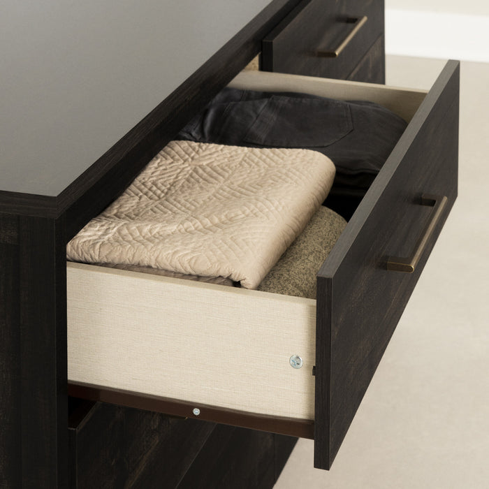 Gravity Commode 6 Tiroirs - Noir Antique
