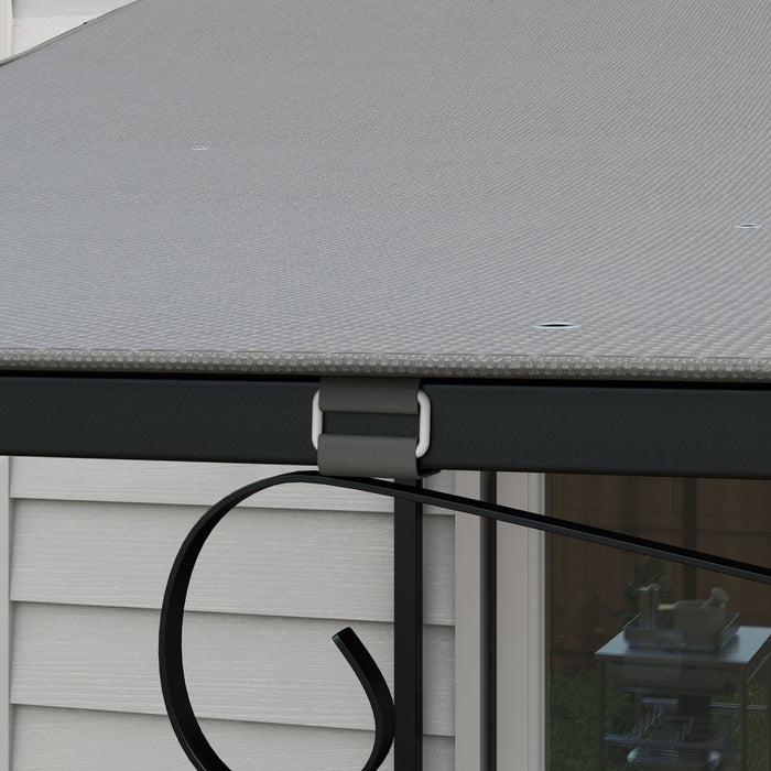Outsunny Remplacement D'auvent De Pergola Pour Serie Outsunny 84c-038, Gris