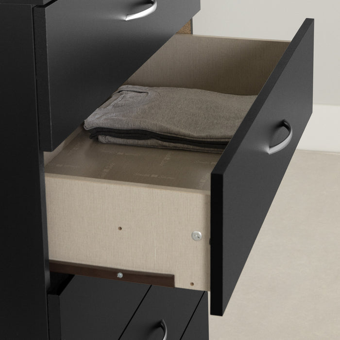 Step One Commode 5 Tiroirs - Noir Solide