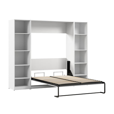 Bestar Claremont 10-Shelf Full Murphy Bed - White|Lit double escamotable Claremont de Bestar à 10 tablettes - blanc