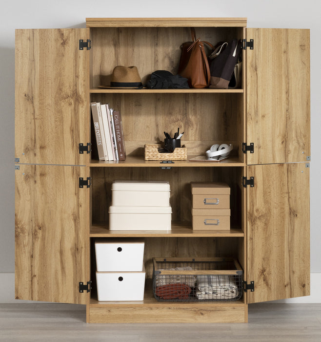 Armoire décorative Morgan à 4 portes - chêne nordique