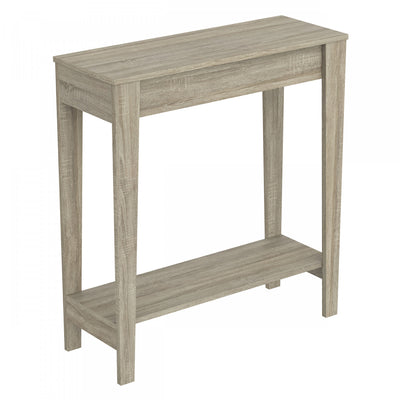 31” Console Table With 1 Shelf - Dark Taupe | Console de 31 po avec 1 tablette - taupe foncé