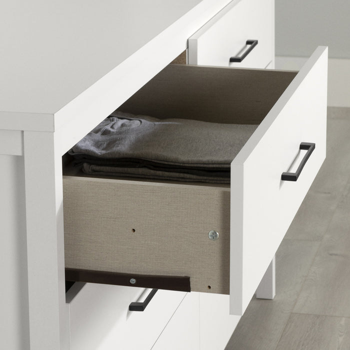 Gravity Commode 5 Tiroirs - Blanc Solide