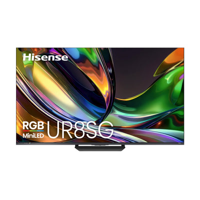 Hisense 65" RGB Mini-LED Smart Google TV (65UR8SG) – 2026 Model | Téléviseur intelligent Hisense de 65 po avec technologie RGB Mini DEL et Google TV (65UR8SG) - modèle 2026