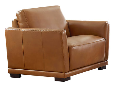 Hydeline Oslo Leather Chair - Nutmeg|Fauteuil Oslo en cuir de Hydeline - muscade