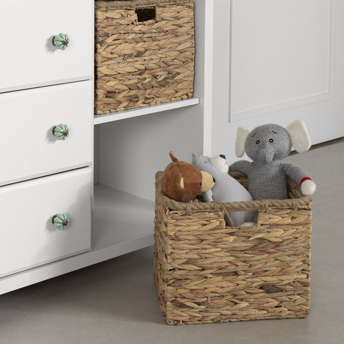 Balka Commode 3 Tiroirs Avec Paniers - Blanc Solide
