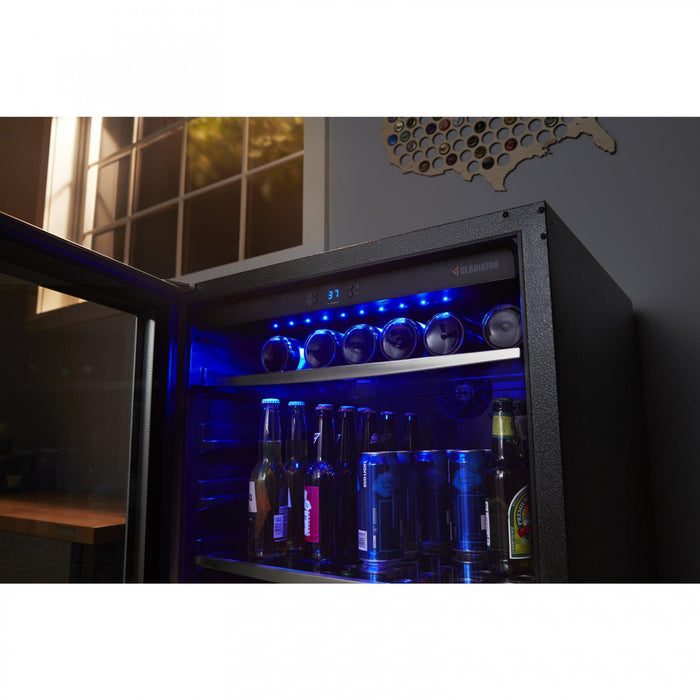 Refroidisseur à boissons de Gladiator - bande de roulement argentée