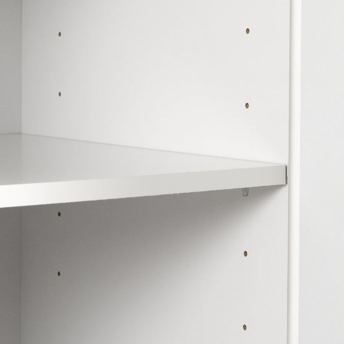 Morgan Armoire De Rangement 2 Portes - Blanc Solide