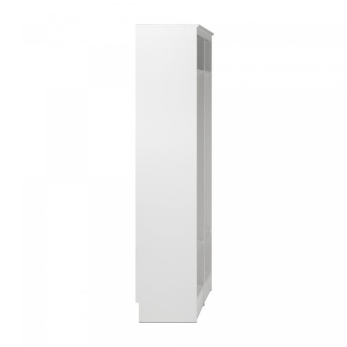 Portemanteau Etroit A 2 Tablettes – Blanc (ensemble De 2)