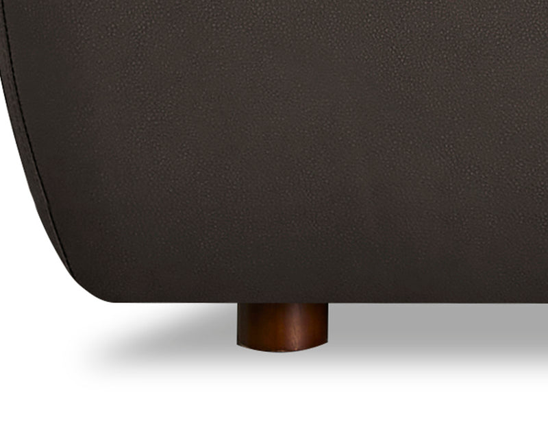 Fauteuil Nest en cuir de Hydeline - chocolat