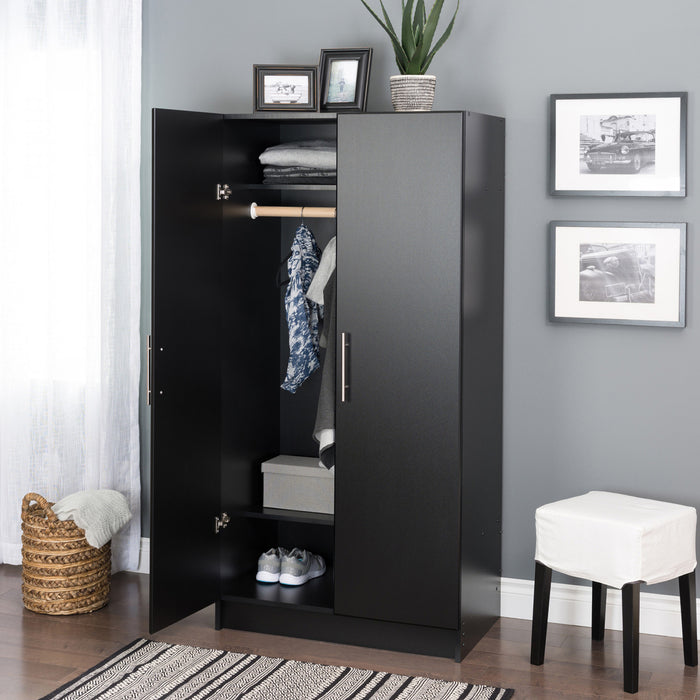 Armoire-penderie Elite de 32 po - noire